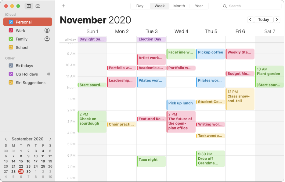 calendar apps for mac os x